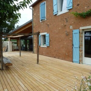Terrasse bois feuillue - Origine France