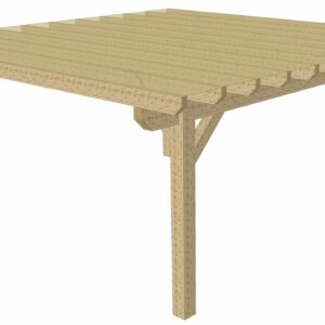 Pergola Bois 1 Pan – Kit en différentes dimensions